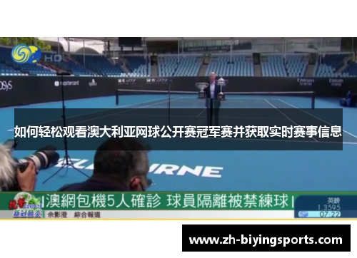 如何轻松观看澳大利亚网球公开赛冠军赛并获取实时赛事信息